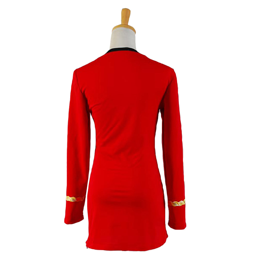 Star Trek TOS Women Duty Uniform Red Dress Halloween Costume