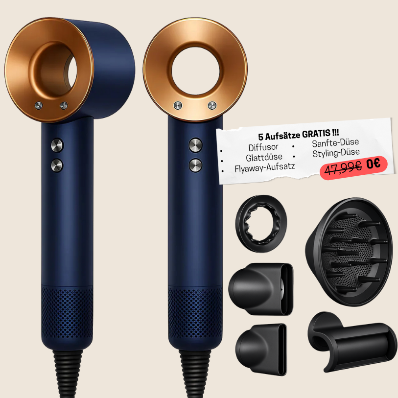 5-in-1 Hair Dryer & Styling Tool Set – Drying, Smoothing & Volumizing Attachments