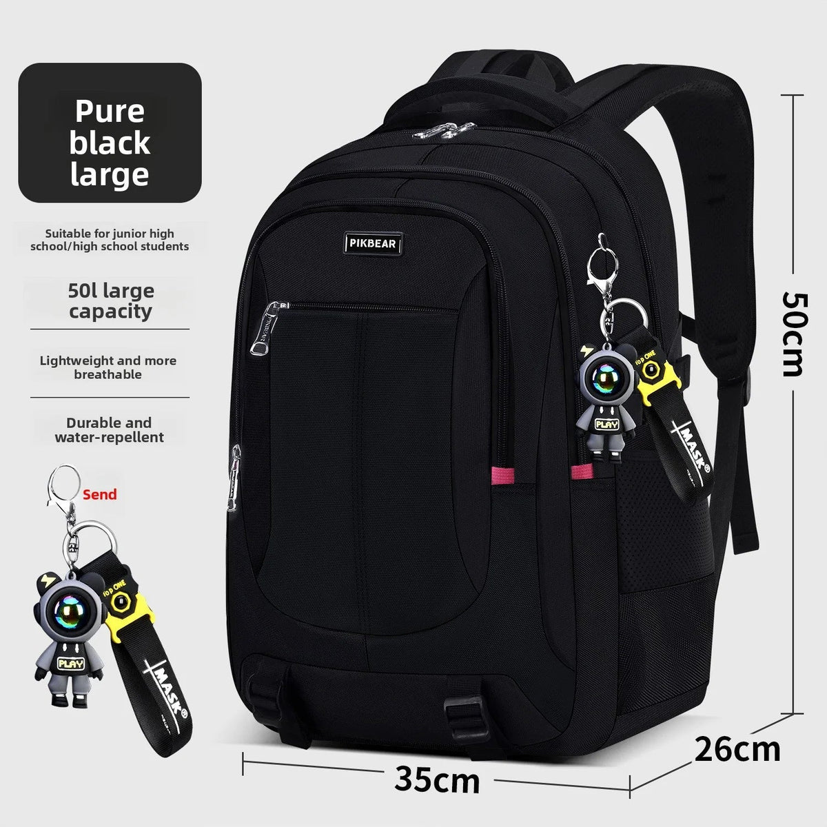 School Backpack with Padded Laptop Compartment – Multi-Pocket Rucksack
