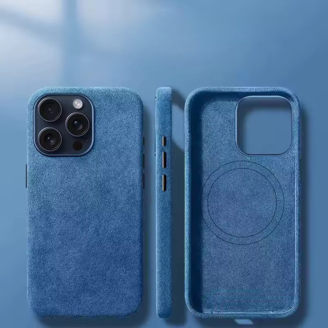 Slim Magnetic Phone Case – Soft Microfiber Leather-Effect Protective Cover