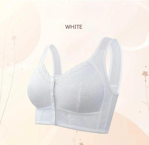 Women’s Wire-Free Front Closure Cotton Bra – Soft Breathable Everyday Support