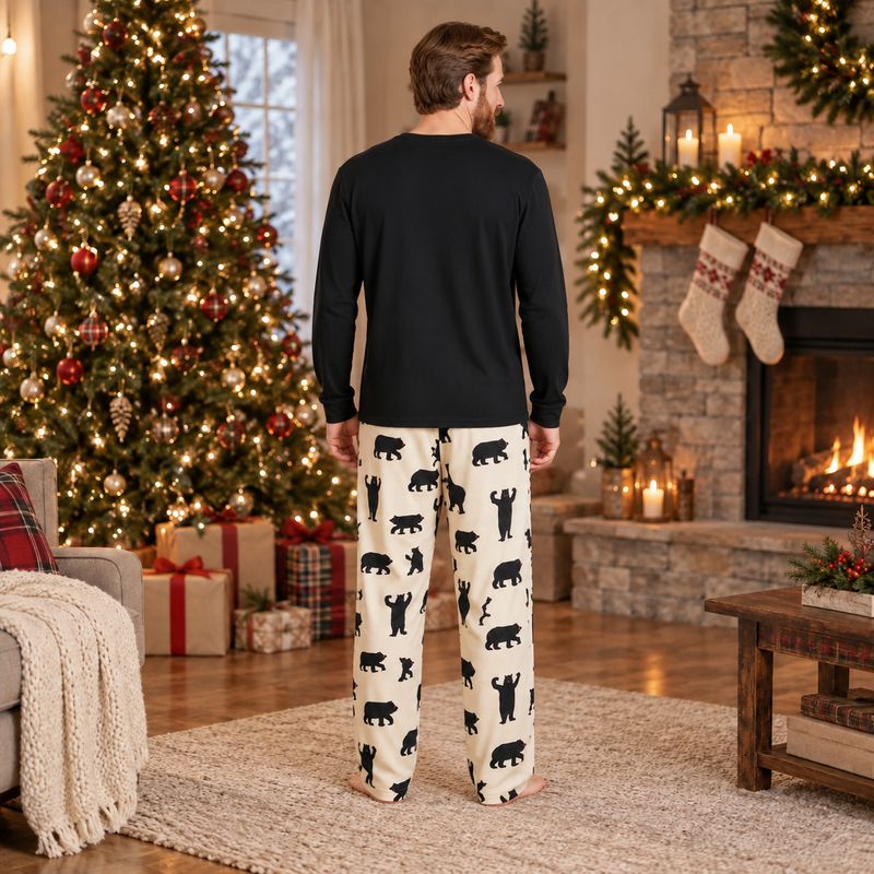 Matching Family Christmas Pyjamas - Dancing Bear