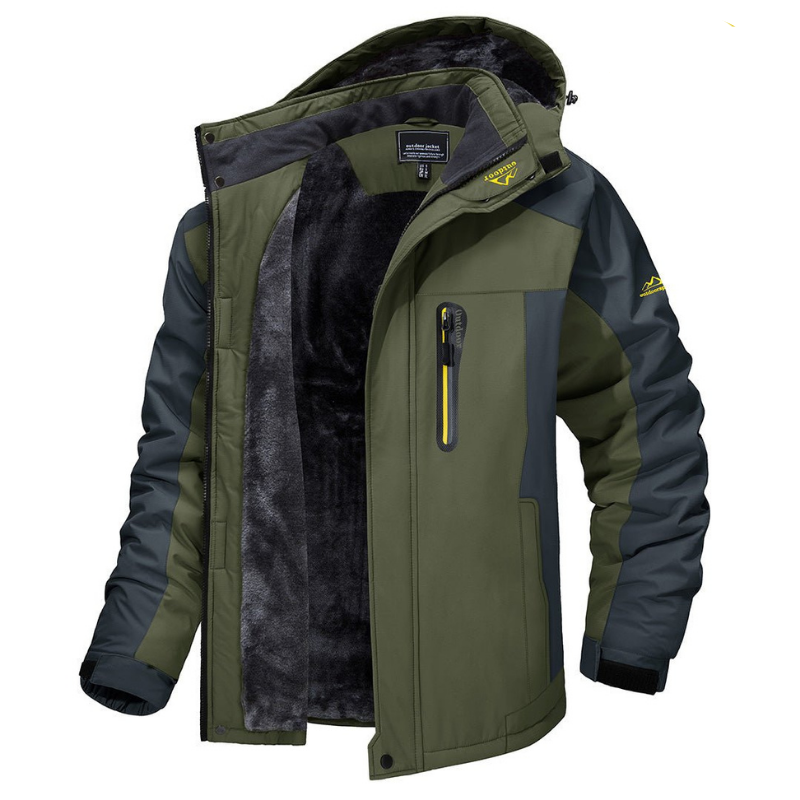 Men’s Warm Winter Outdoor Jacket – Weather-Resistant Coat for Hiking & Travel