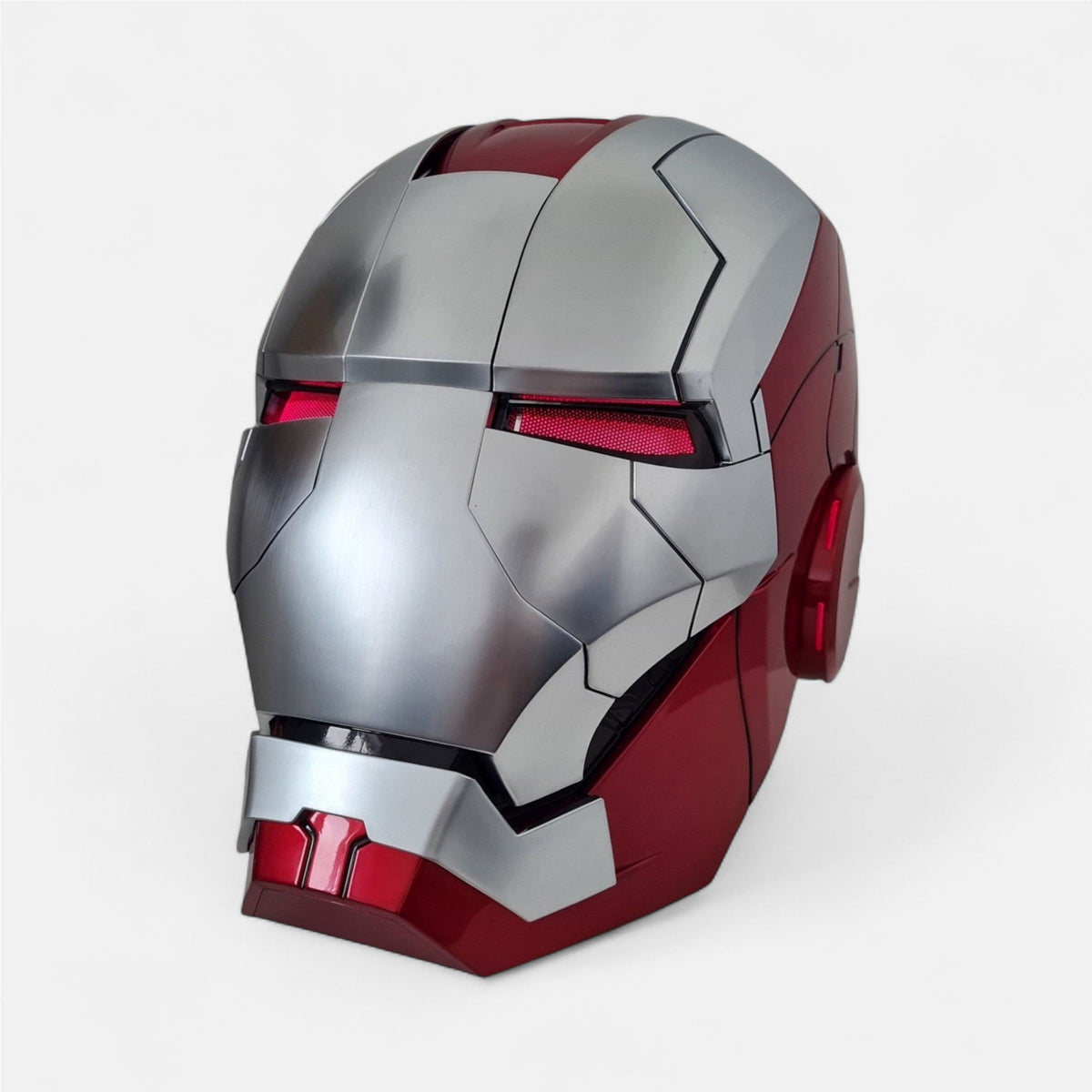 Armoured Tech Hero MK5 Helmet Silver Edition with Voice Control
