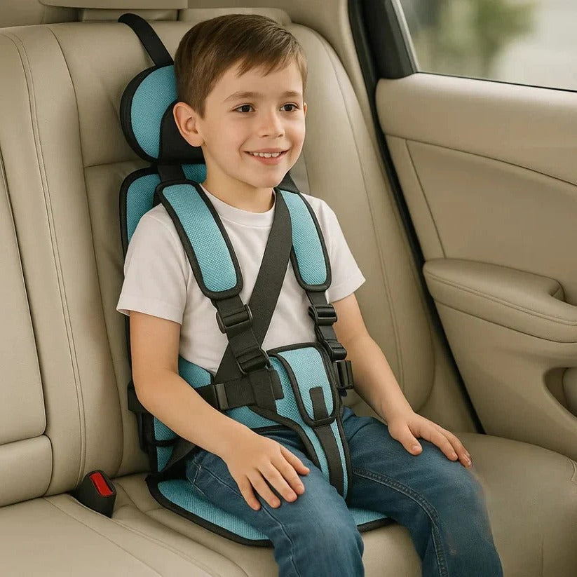Foldable Child Travel Seat – Portable 5-Point Harness Seat