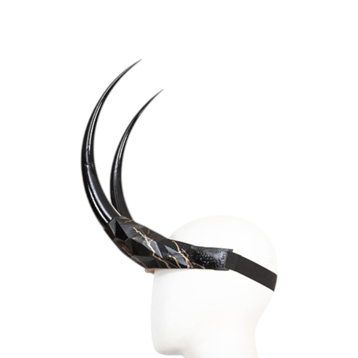 Gold Horned Trickster Costume Headpiece