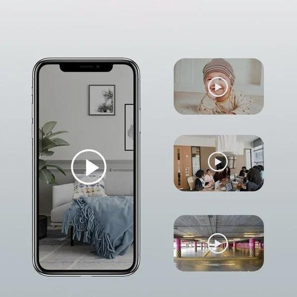 Mini Überwachungskamera 1080P – Nachtsicht, Bewegungserkennung & App-Zugriff