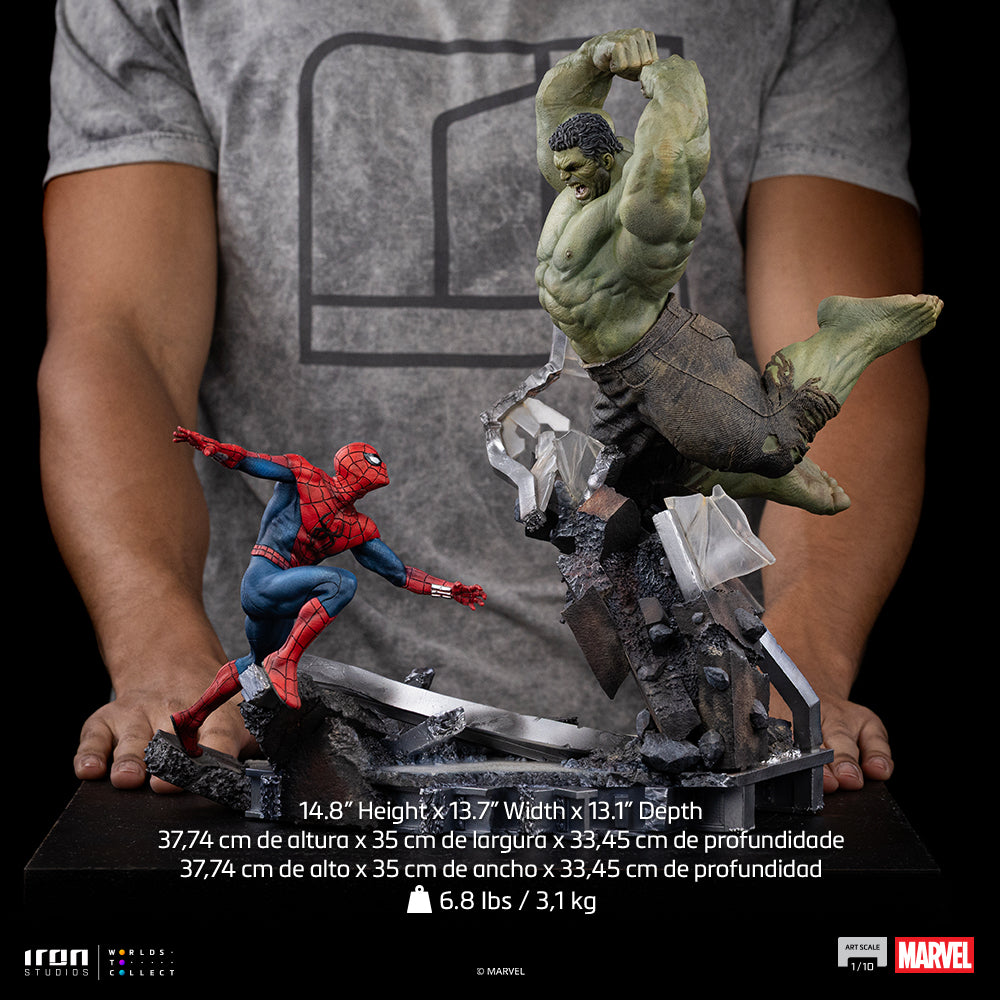 Web Hero vs Green Giant Hero - Scale 1/10 Collectible Statue