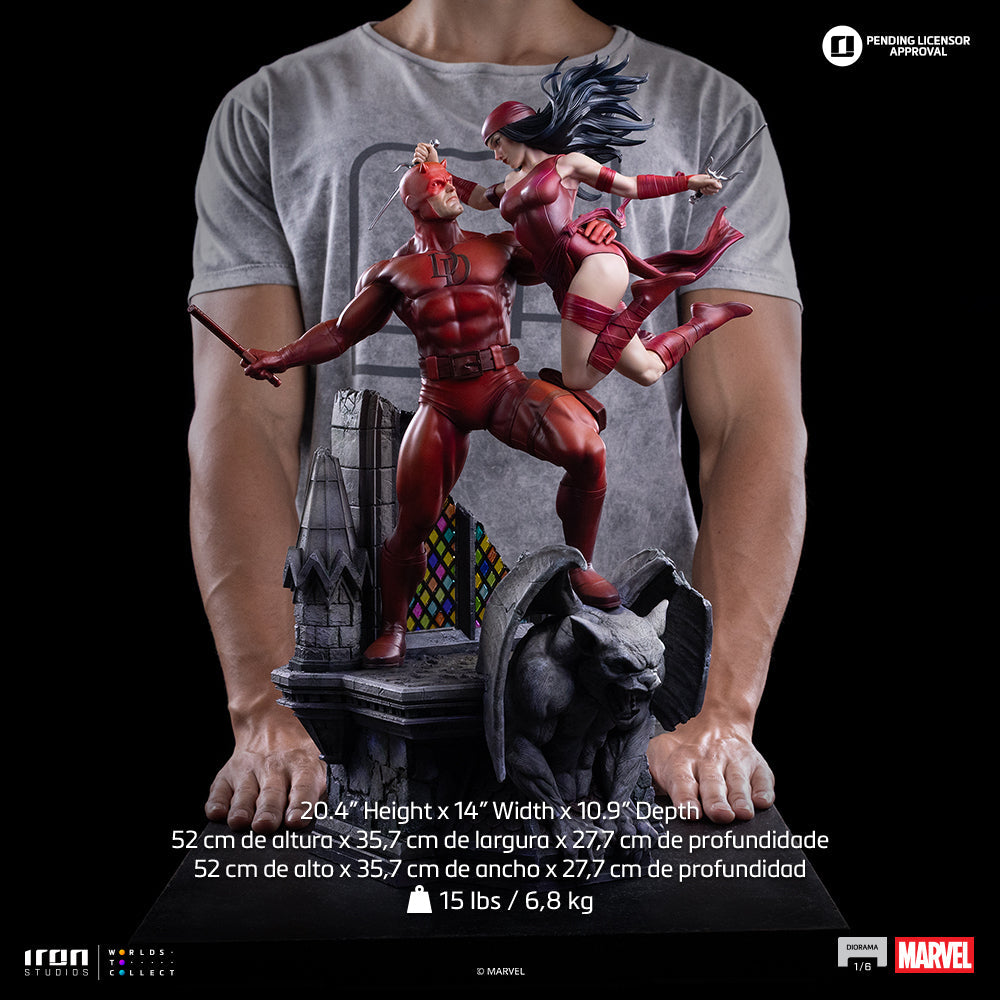 Horned Vigilante and Red-Clad Warrior - Diorama 1/6 Collectible Statue