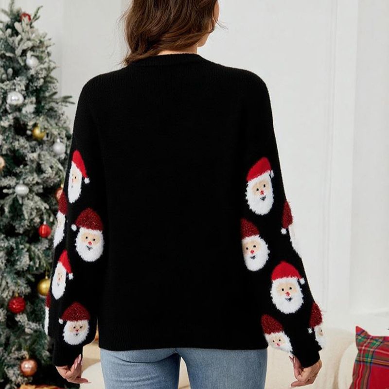 Christmas Jumper - Santa Graphic Button-Up