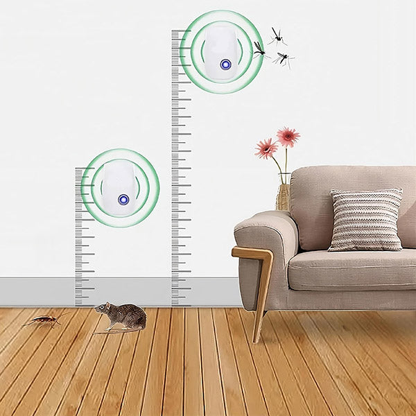Plug-In Ultrasonic Pest Repeller – Chemical-Free Indoor Insect & Rodent Deterrent