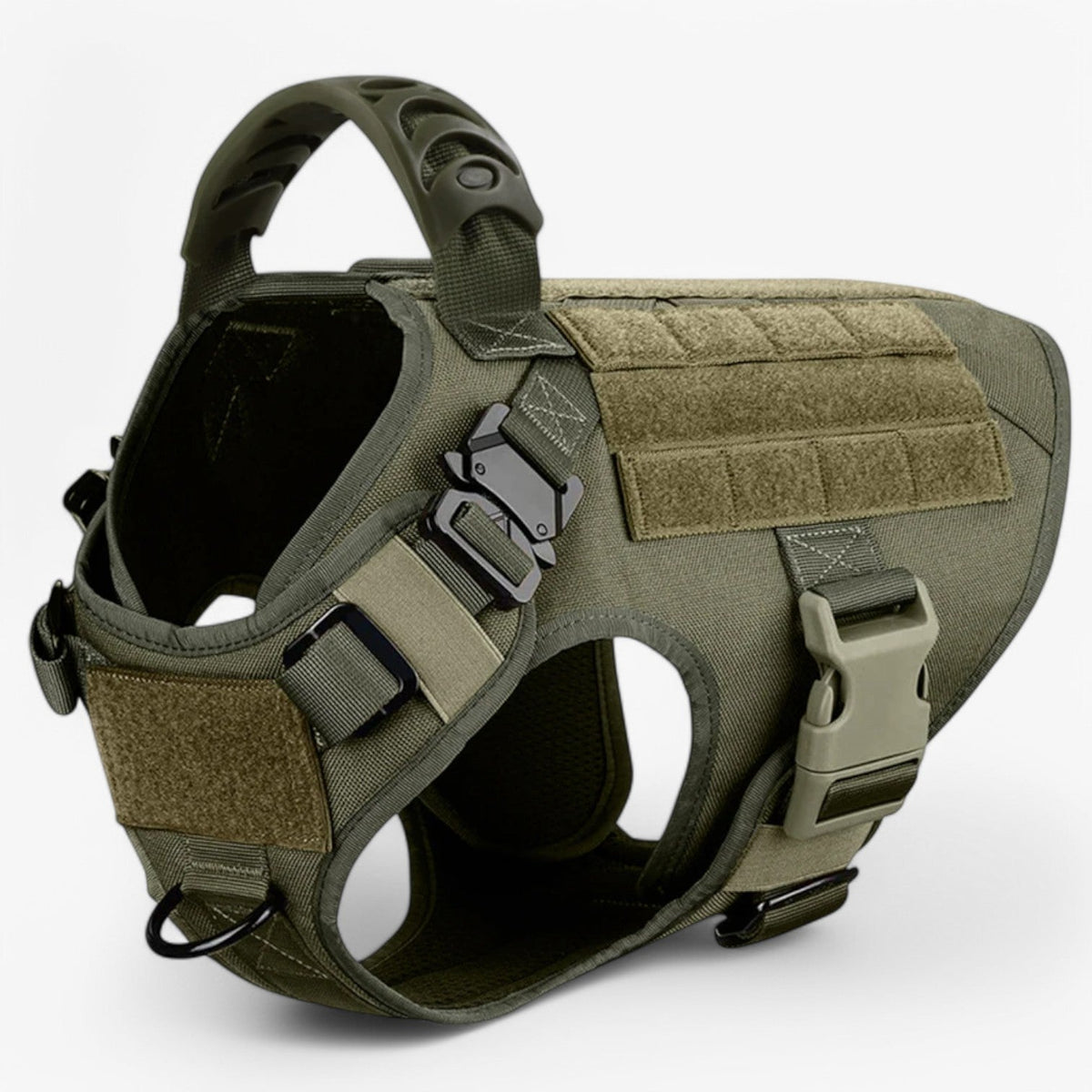 Tactical Dog Harness – Quick Release Training Vest with Handle & Reflective Detail