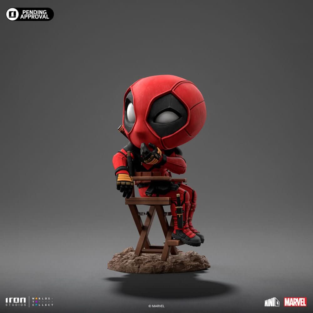 Red Masked Mercenary Mini Collectible Statue