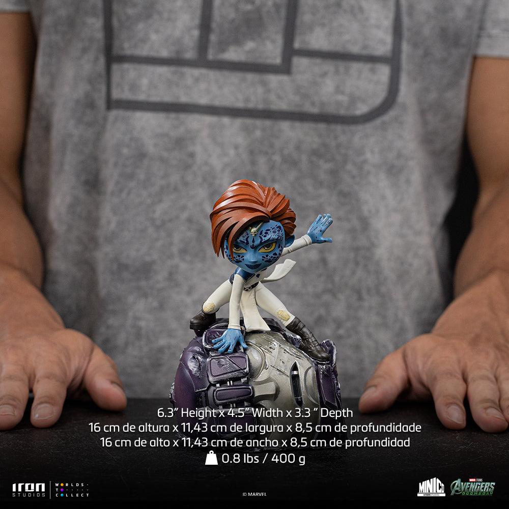 Blue Shapeshifting Heroine - Mini Collectible Statue