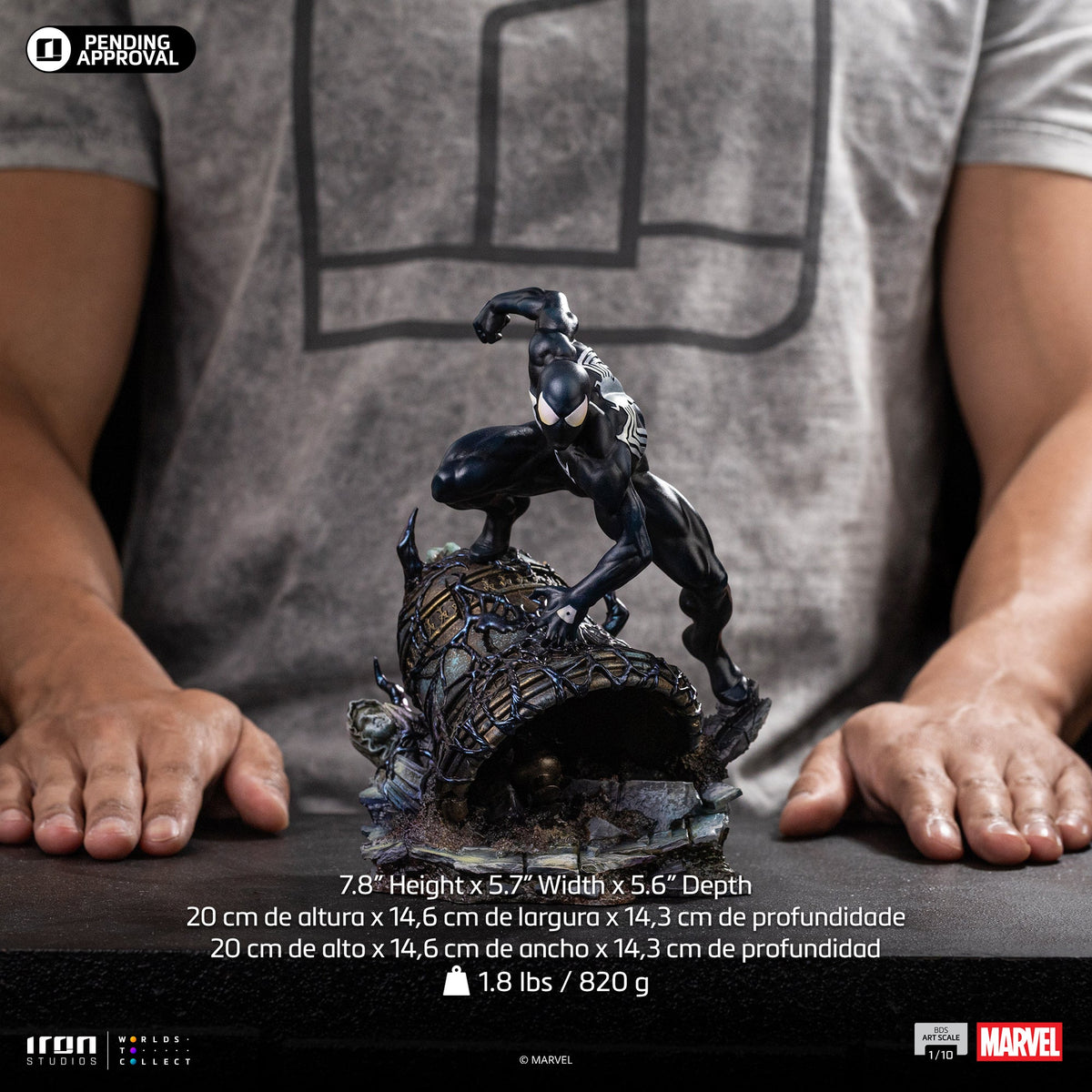 Web Hero Black - Scale 1/10 Collectible Statue