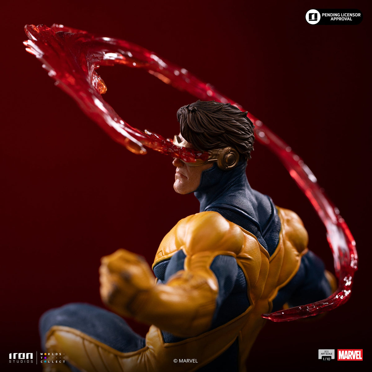 Visor-Wearing Hero Deluxe Gemstone Gauntlet Diorama Scale 1/10 Statue