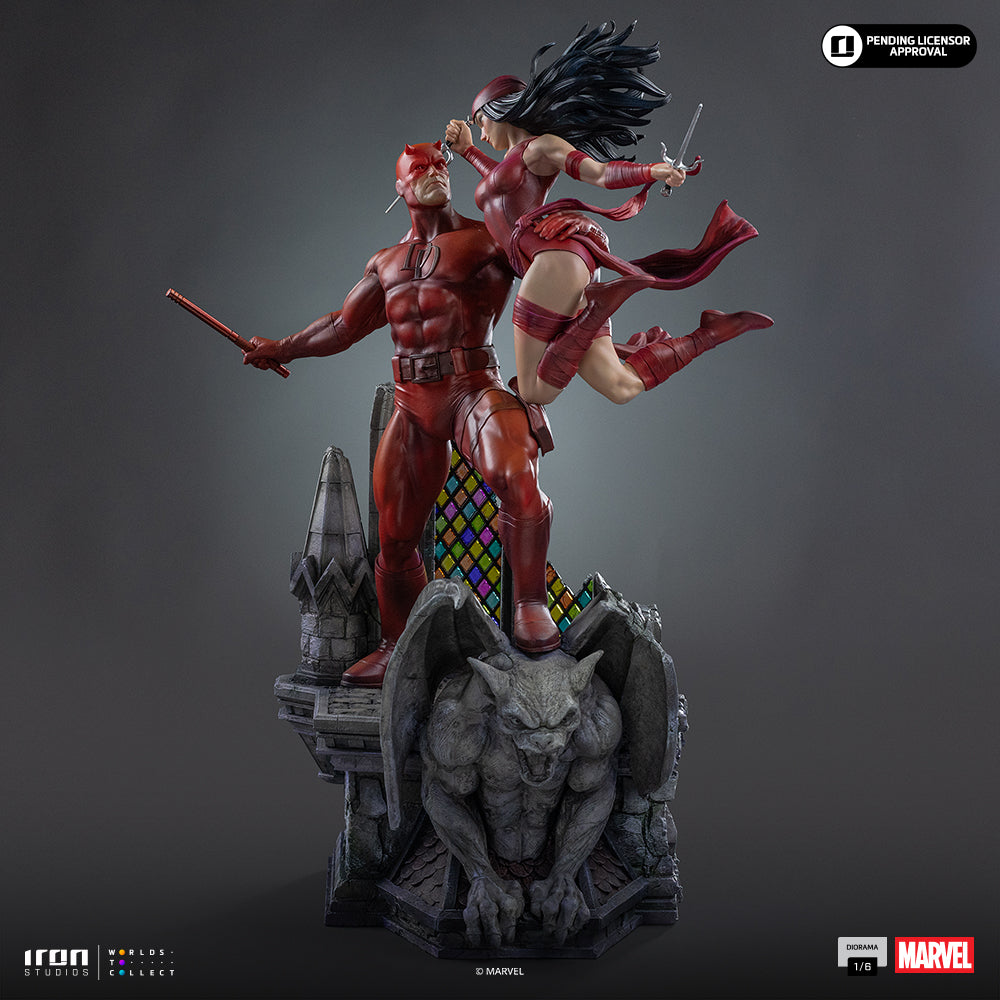 Horned Vigilante and Red-Clad Warrior - Diorama 1/6 Collectible Statue