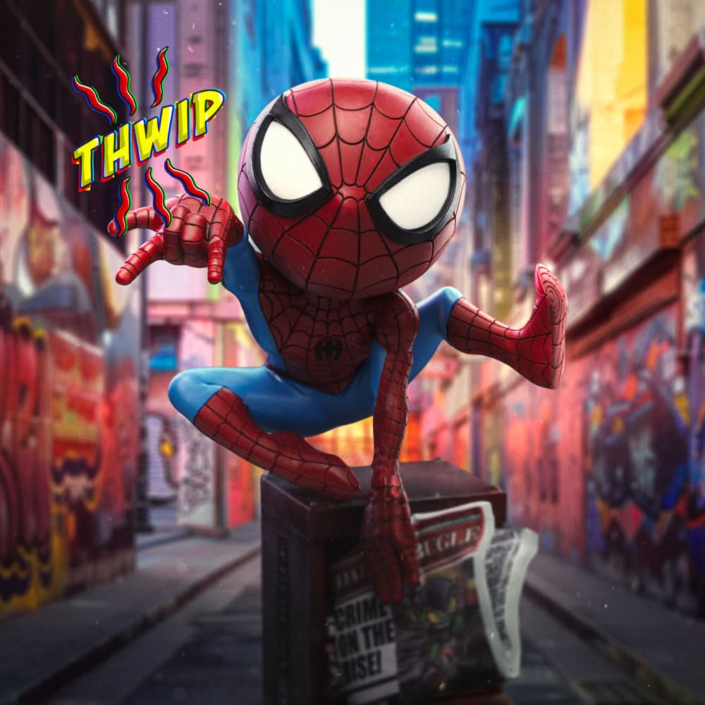 Web Hero Comics Mini Statue