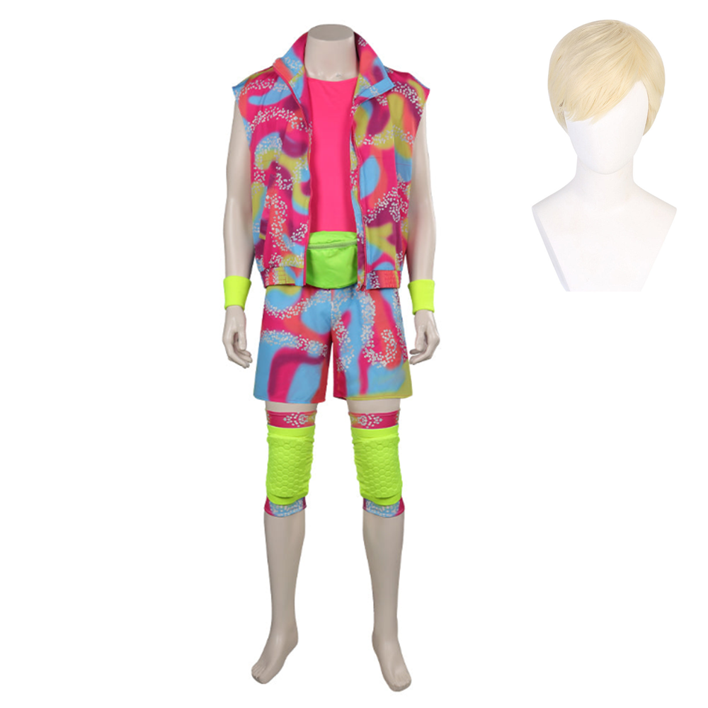 Adult Ken Pink Rollerblade Halloween Costume - Barbie 2023