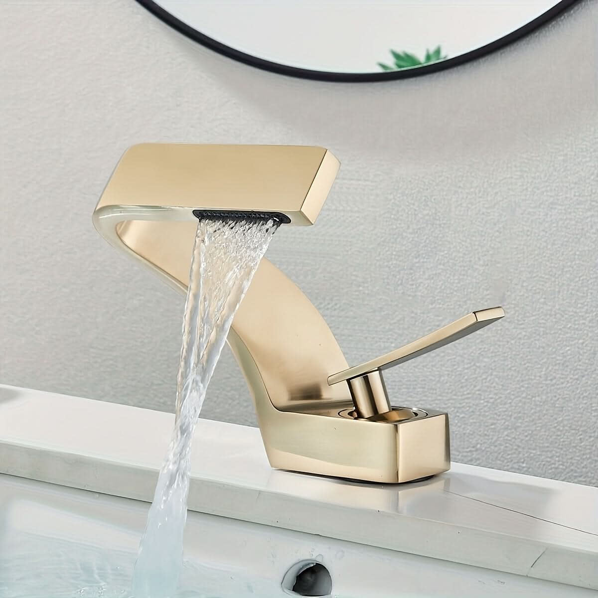 Waterfall Bathroom Faucet – CascadeLux Modern Basin Tap