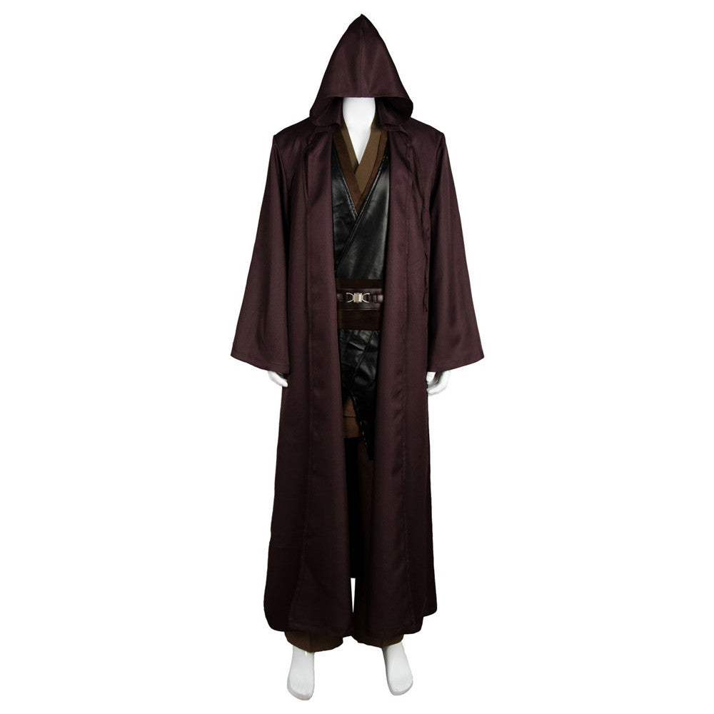 Anakin Skywalker Brown Jedi With Robe Halloween Costume