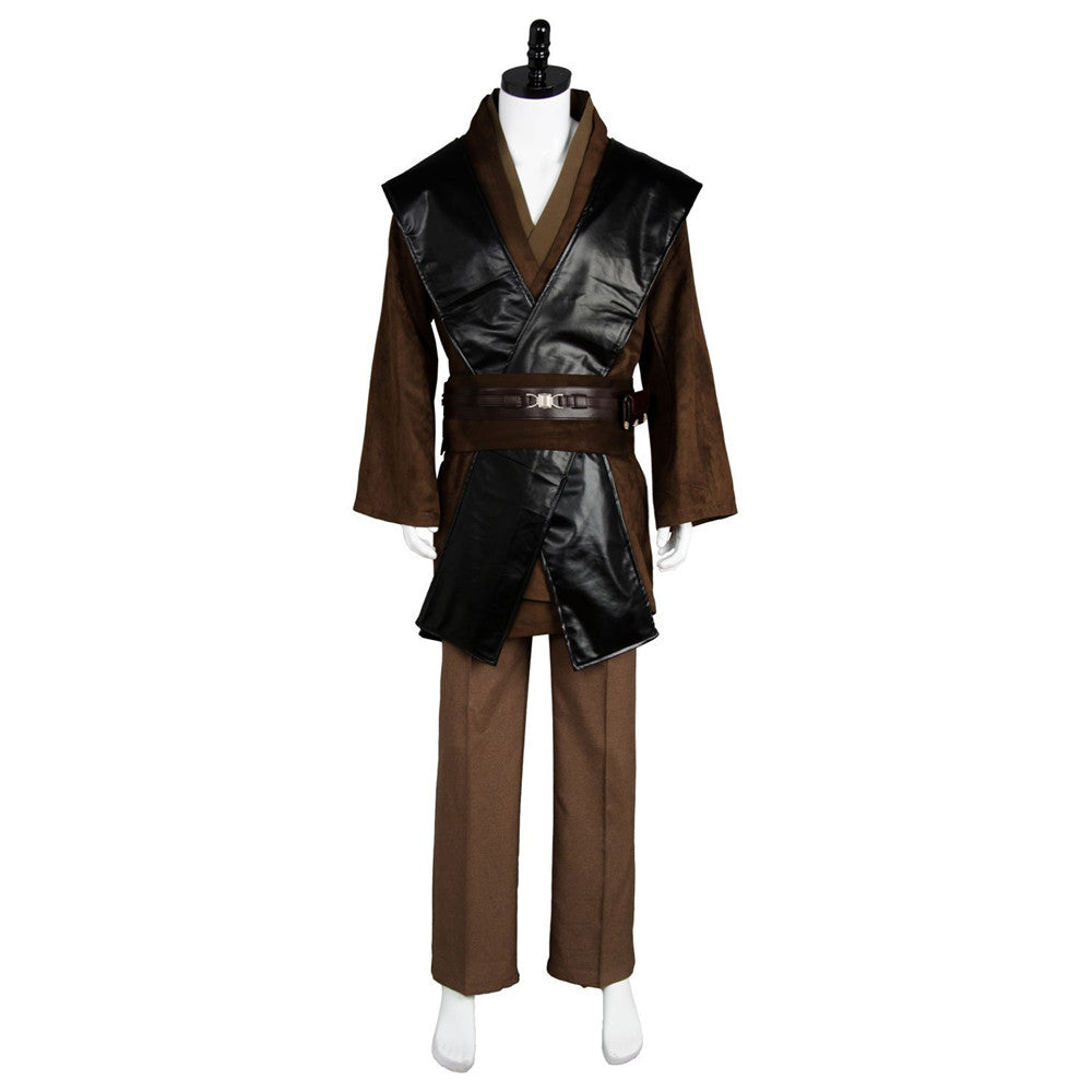 Anakin Skywalker Brown Jedi With Robe Halloween Costume
