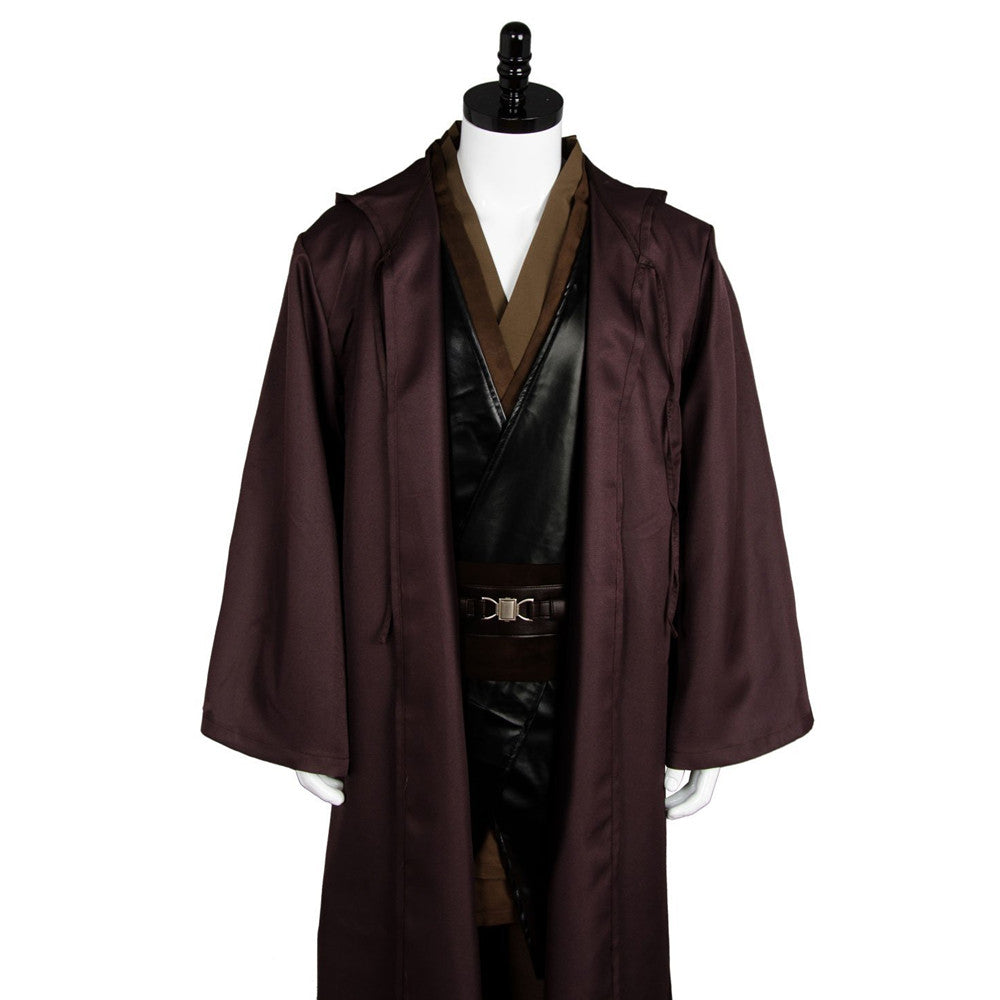 Anakin Skywalker Brown Jedi With Robe Halloween Costume