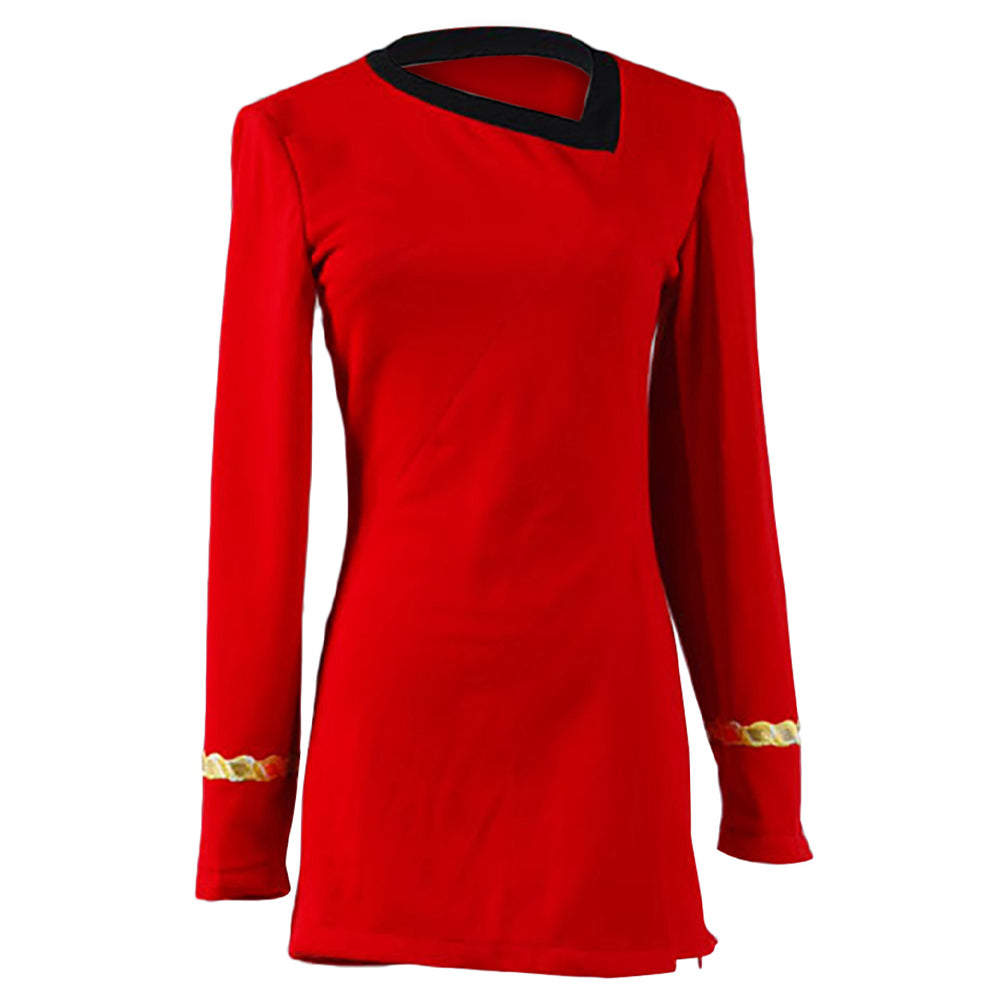 Star Trek TOS Women Duty Uniform Red Dress Halloween Costume