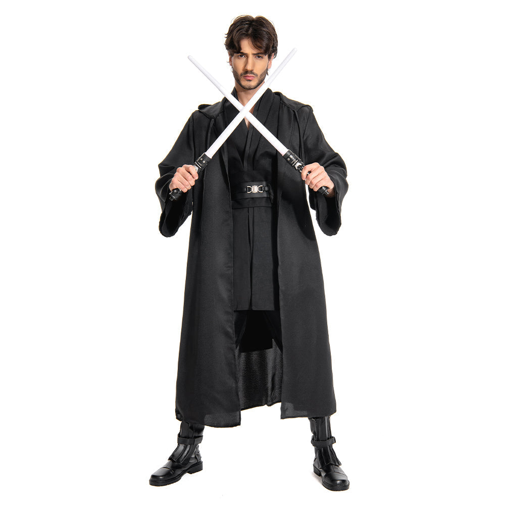 Anakin Skywalker Black Jedi With Robe Halloween Costume