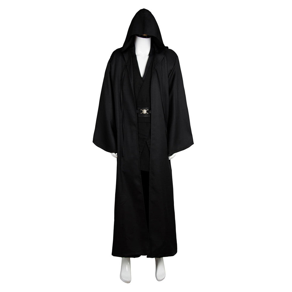 Anakin Skywalker Black Jedi With Robe Halloween Costume