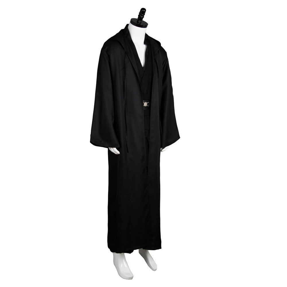 Anakin Skywalker Black Jedi With Robe Halloween Costume