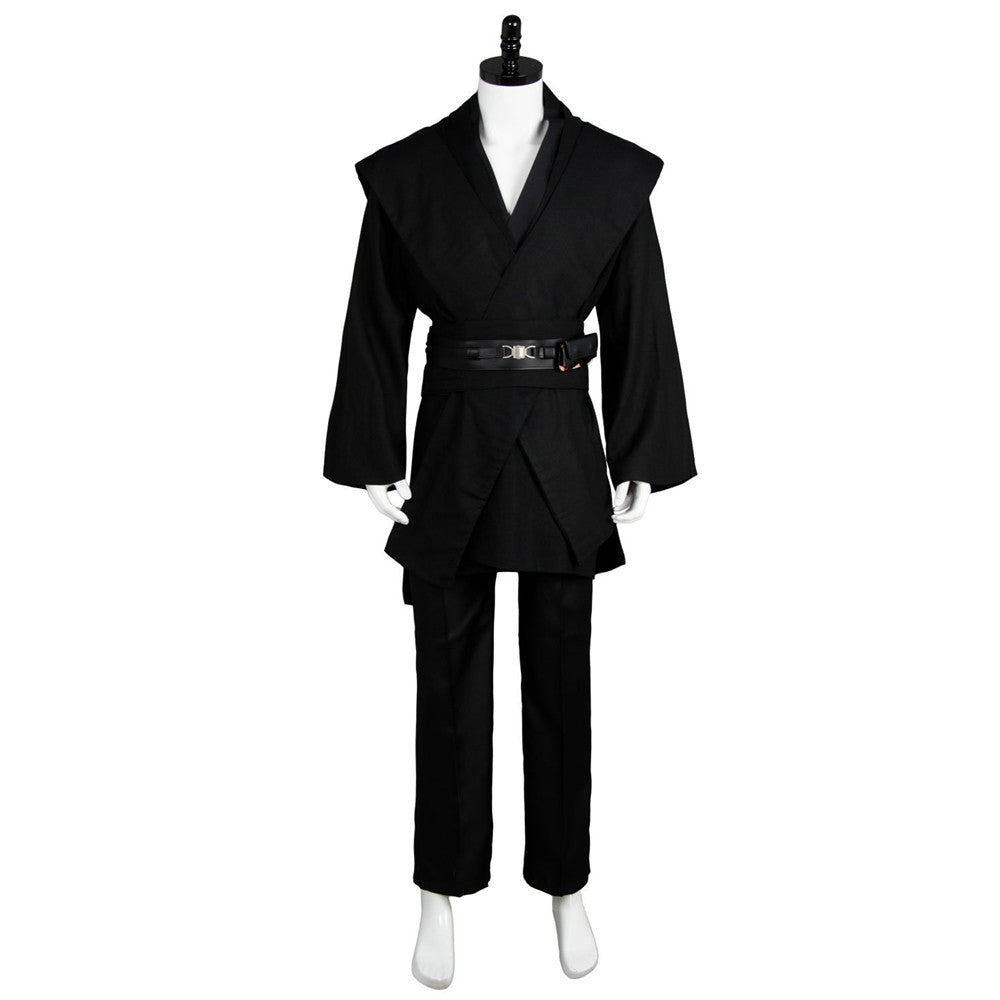 Anakin Skywalker Black Jedi With Robe Halloween Costume