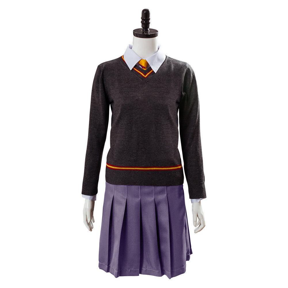 Kids' Hermione Granger School Uniform Hogwarts Gryffindor Halloween Costume