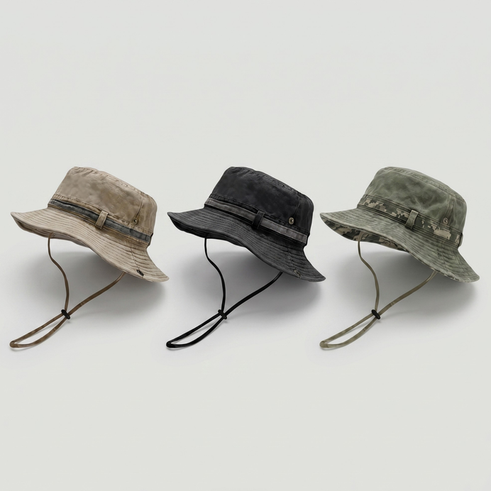 Men’s Boonie Hat – Packable Wide-Brim Sun Hat for Hiking & Fishing