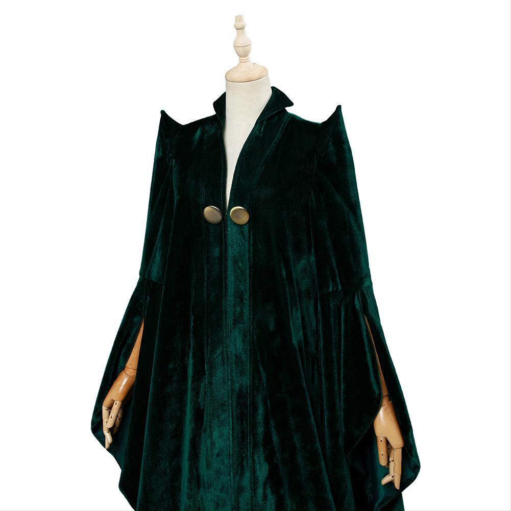 Minerva McGonagall Green Velvet Robe Halloween Costume