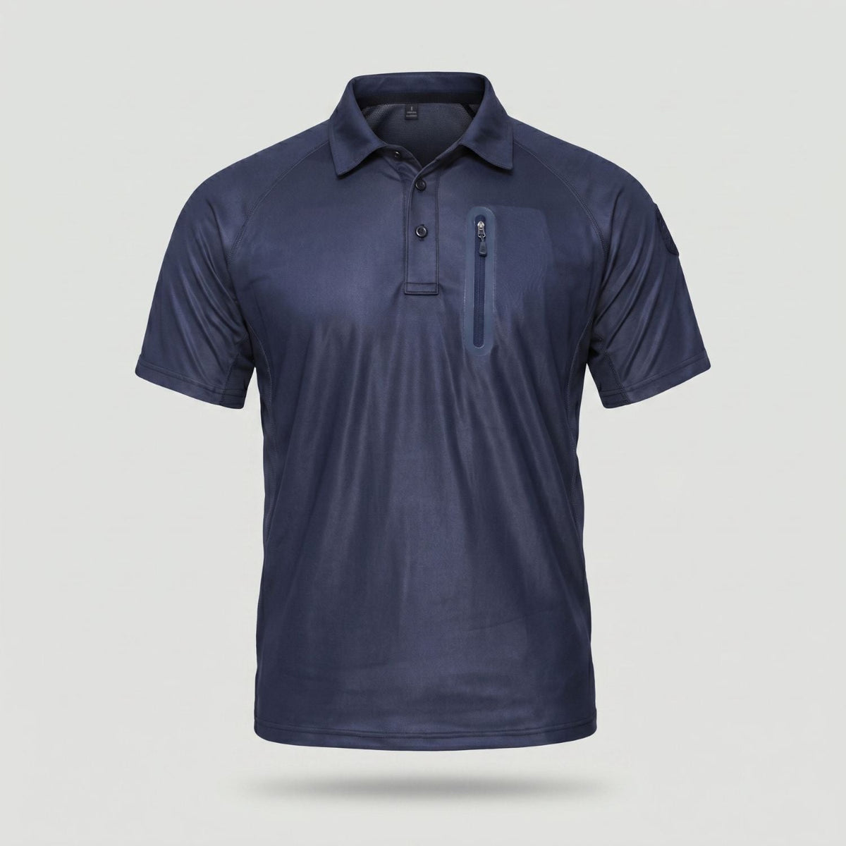 Men’s Quick-Dry Polo Shirt – Zip-Pocket Hiking & Outdoor Top