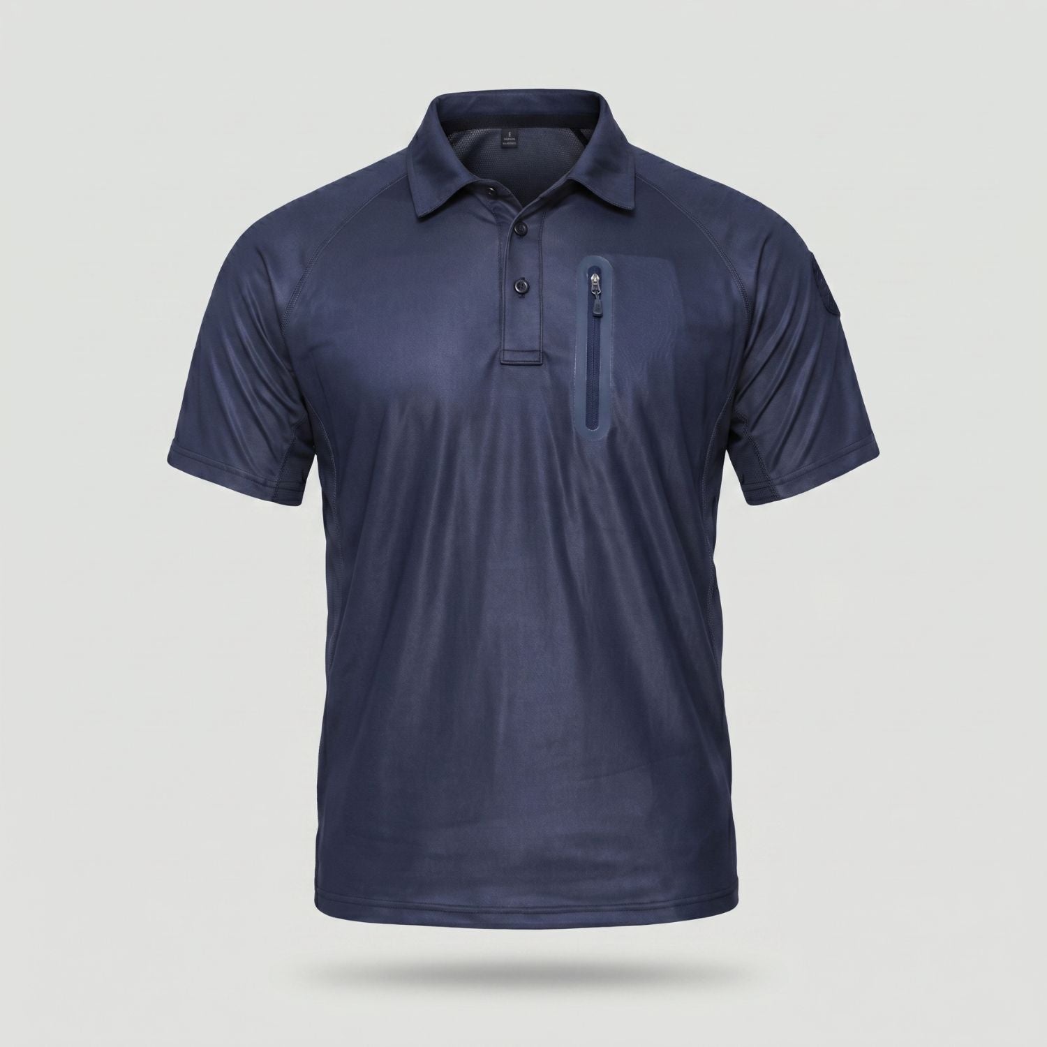 Men’s Quick-Dry Polo Shirt – Zip-Pocket Hiking & Outdoor Top