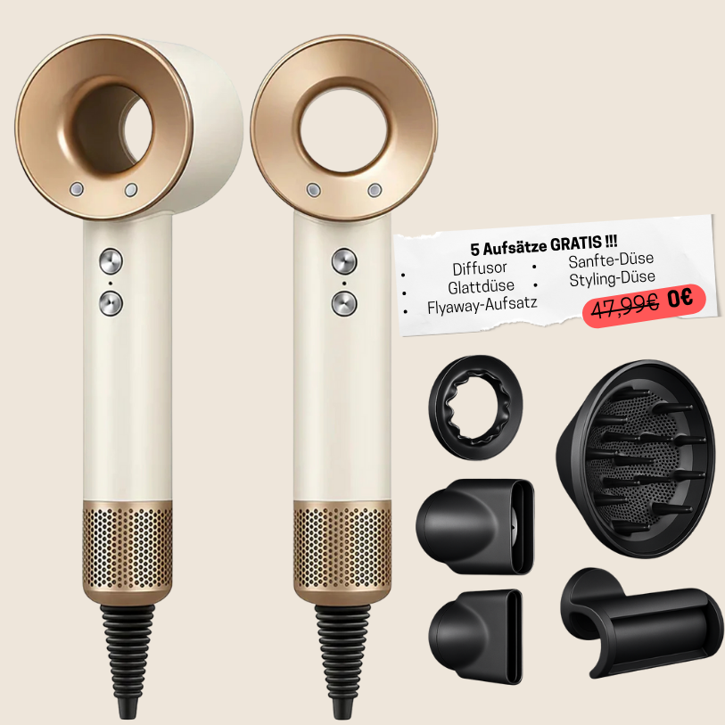 5-in-1 Hair Dryer & Styling Tool Set – Drying, Smoothing & Volumizing Attachments