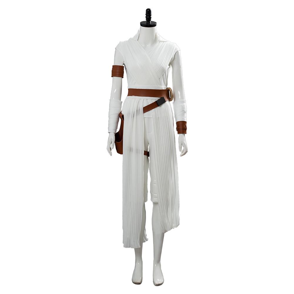 The Rise of Skywalker Rey White Set Halloween Costume