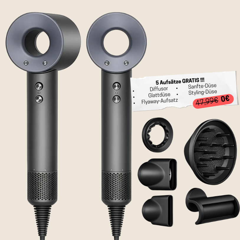 5-in-1 Hair Dryer & Styling Tool Set – Drying, Smoothing & Volumizing Attachments