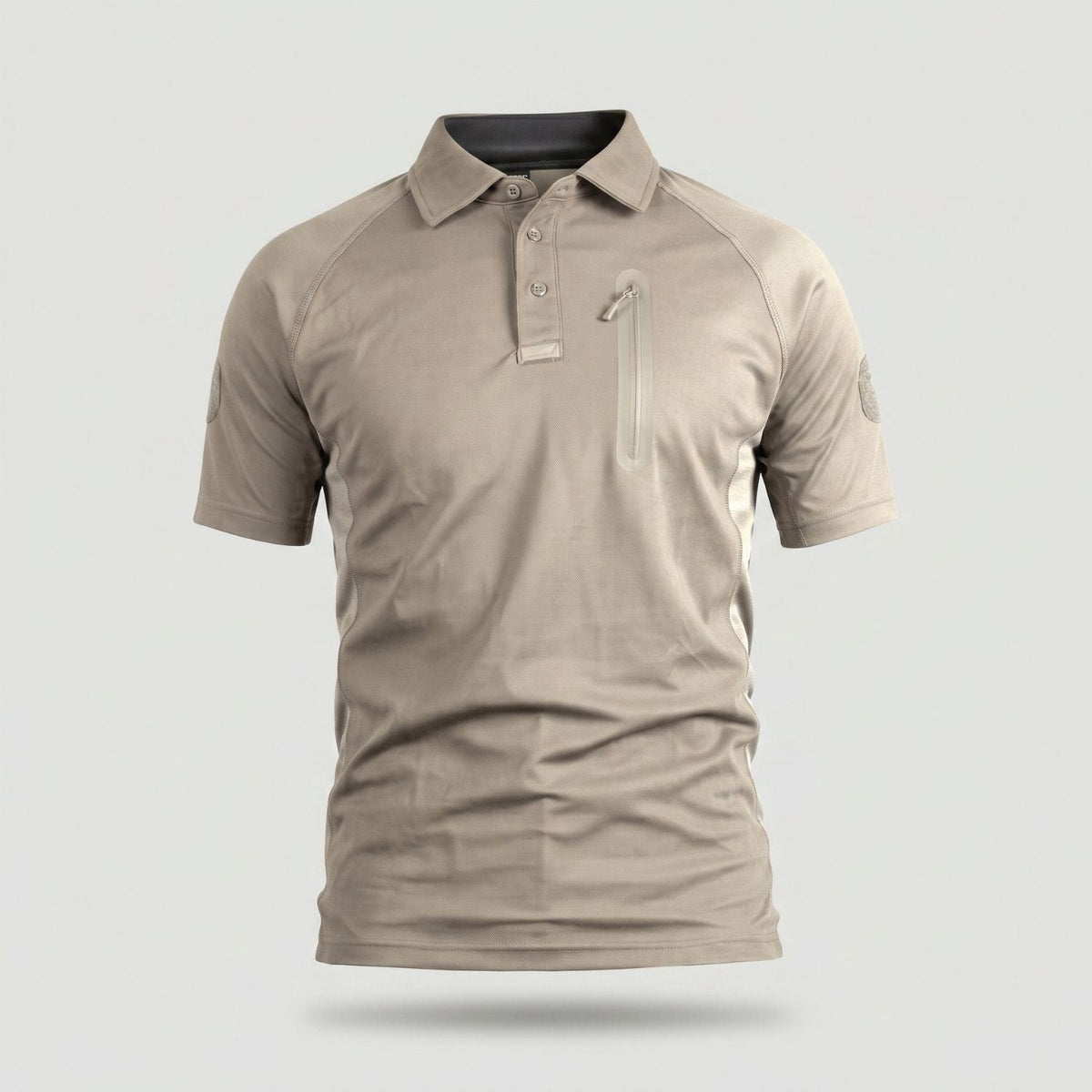 Men’s Quick-Dry Polo Shirt – Zip-Pocket Hiking & Outdoor Top