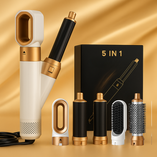 5-in-1 Hot Air Hair Styler – Dryer, Curler, Volumizer & Smoothing Set