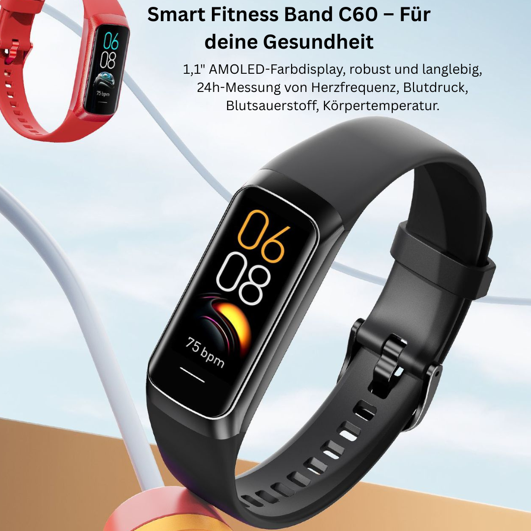 Smart Fitness Watch – Heart Rate, Sleep Tracking & 25 Sports Modes