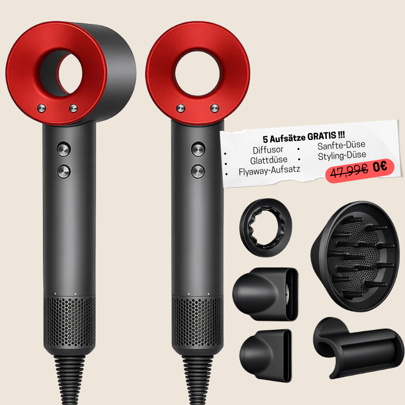 5-in-1 Hair Dryer & Styling Tool Set – Drying, Smoothing & Volumizing Attachments