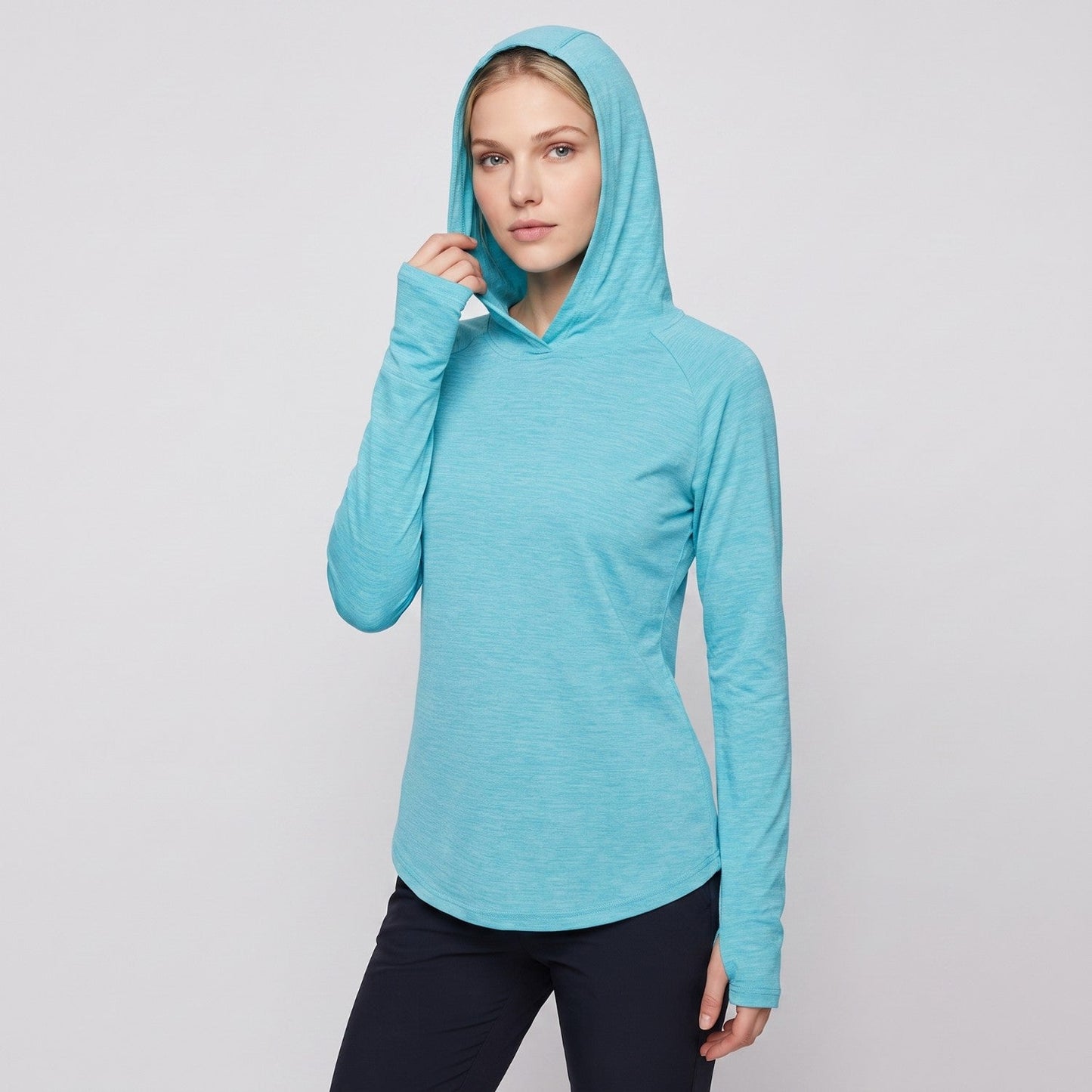 Women’s UPF 50+ Sun Hoodie – Midweight Hooded UV Protection Top