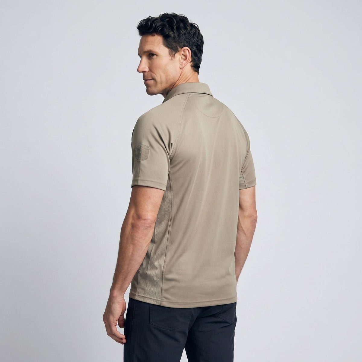 Men’s Quick-Dry Polo Shirt – Zip-Pocket Hiking & Outdoor Top
