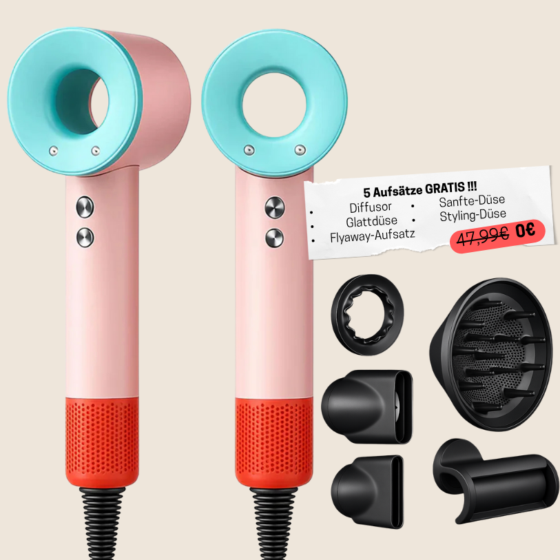 5-in-1 Hair Dryer & Styling Tool Set – Drying, Smoothing & Volumizing Attachments
