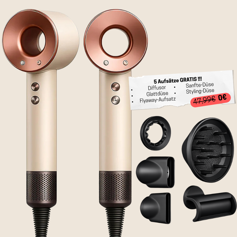 5-in-1 Hair Dryer & Styling Tool Set – Drying, Smoothing & Volumizing Attachments