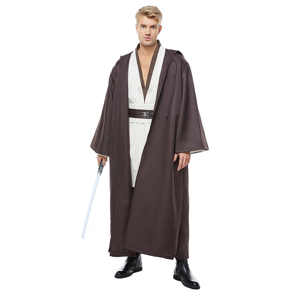 Kenobi Jedi Tunic White With Robe Halloween Costume