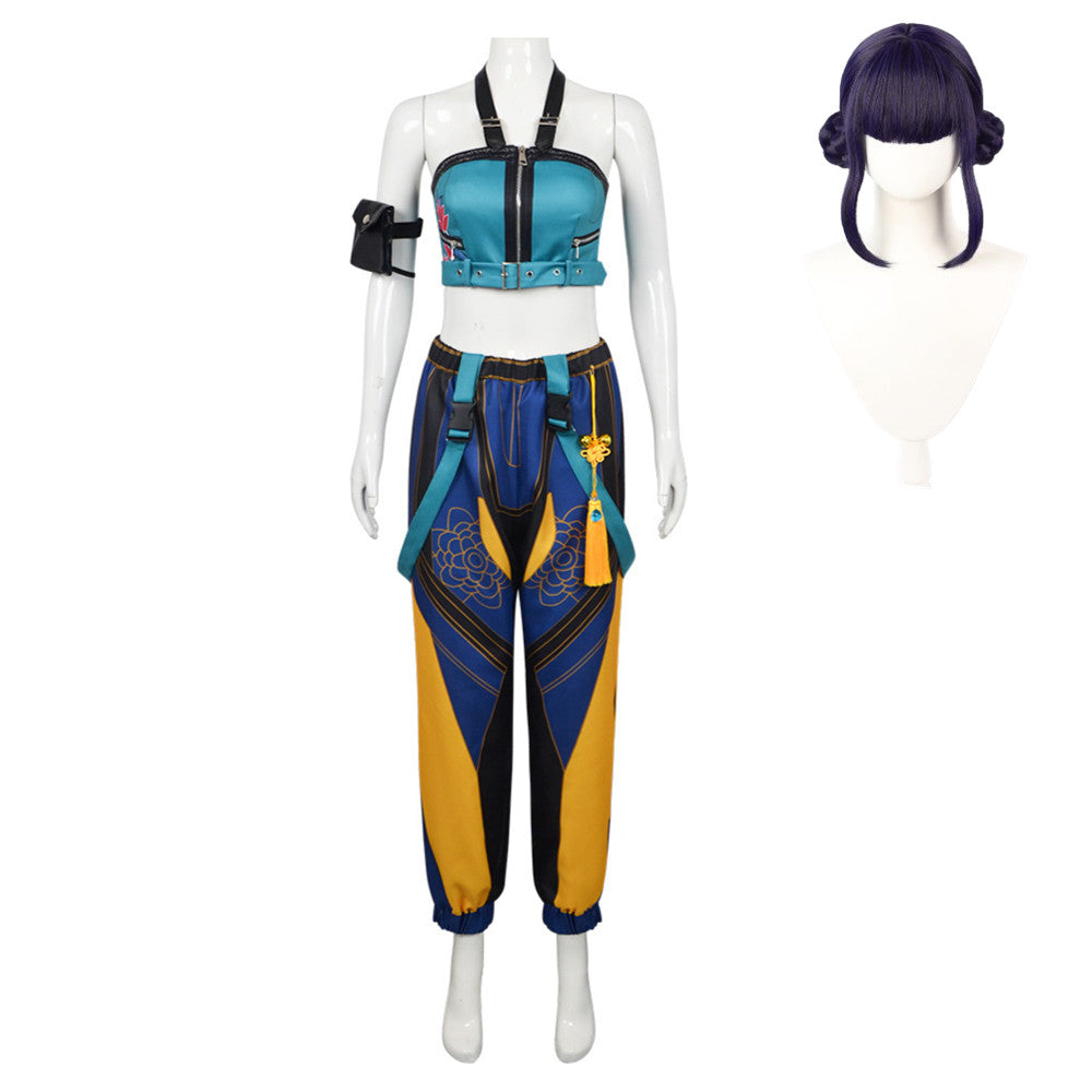 Zoey Blue Yellow Set Halloween Costume